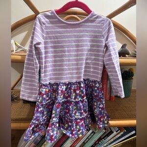 Hanna Andersson girls mixed print cotton dress